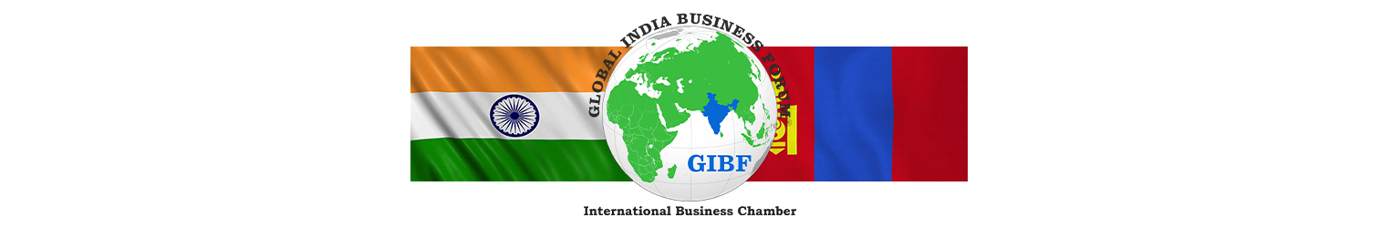 India Mongolia Business and Cultural Council and GIBF logo